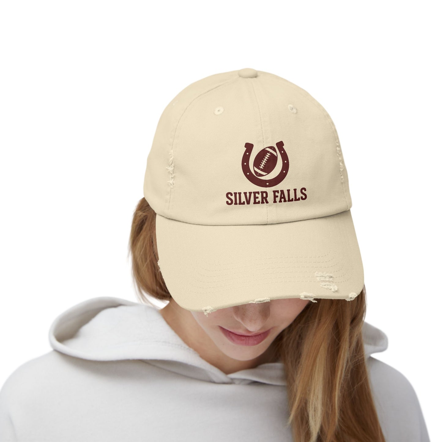Silver Falls Unisex Distressed Cap - Vintage Sports Hat, Casual Wear, Perfect for Life w/ Walter Boys Fans