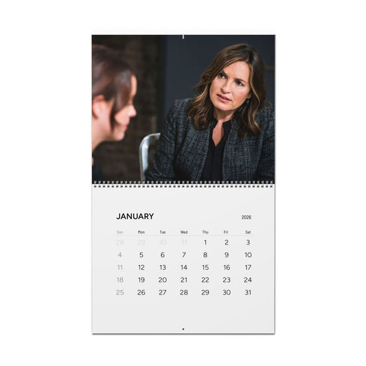 SVU Law & Order Cast Olivia Benson Wall Calendar (2026) Dun Dun