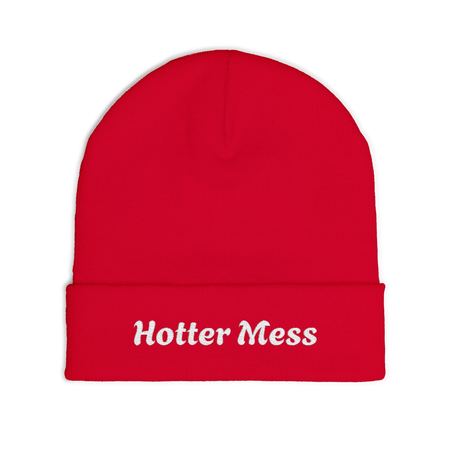 Copy of Hot Mess Knit Beanie, Funny Winter Hat, Embroidered Beanie, Gift for Her, Cozy Accessory, Casual Fashion Statement