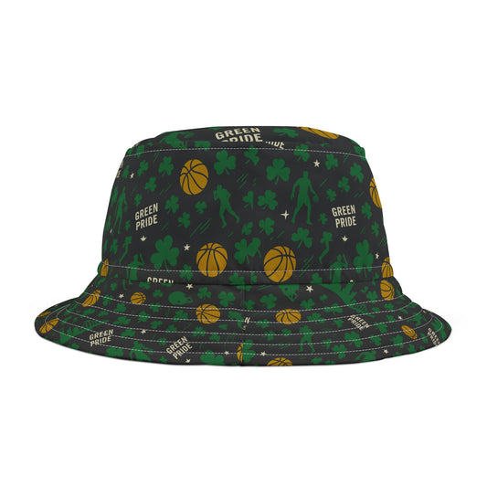 Boston Celtics  Inspired Sports Bucket Hat, Go Team Hat for Sports Fans, Pro Basketball