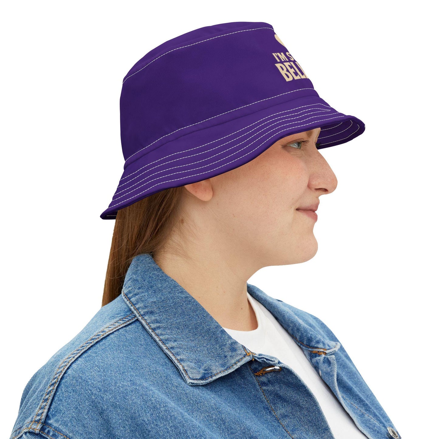 Bieber Purple Bucket Hat - I'm Still a Belieber for Justin Fans