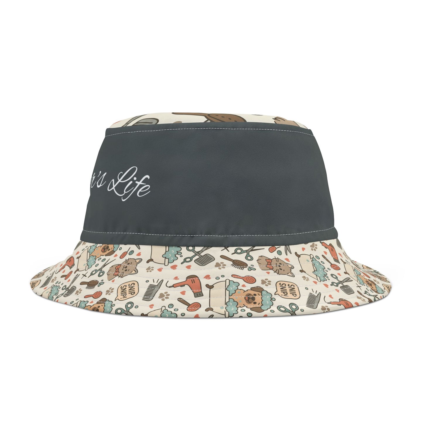Dog Groomer's Life Bucket Hat, Dog Owner Gift, Cute Animal Lovers