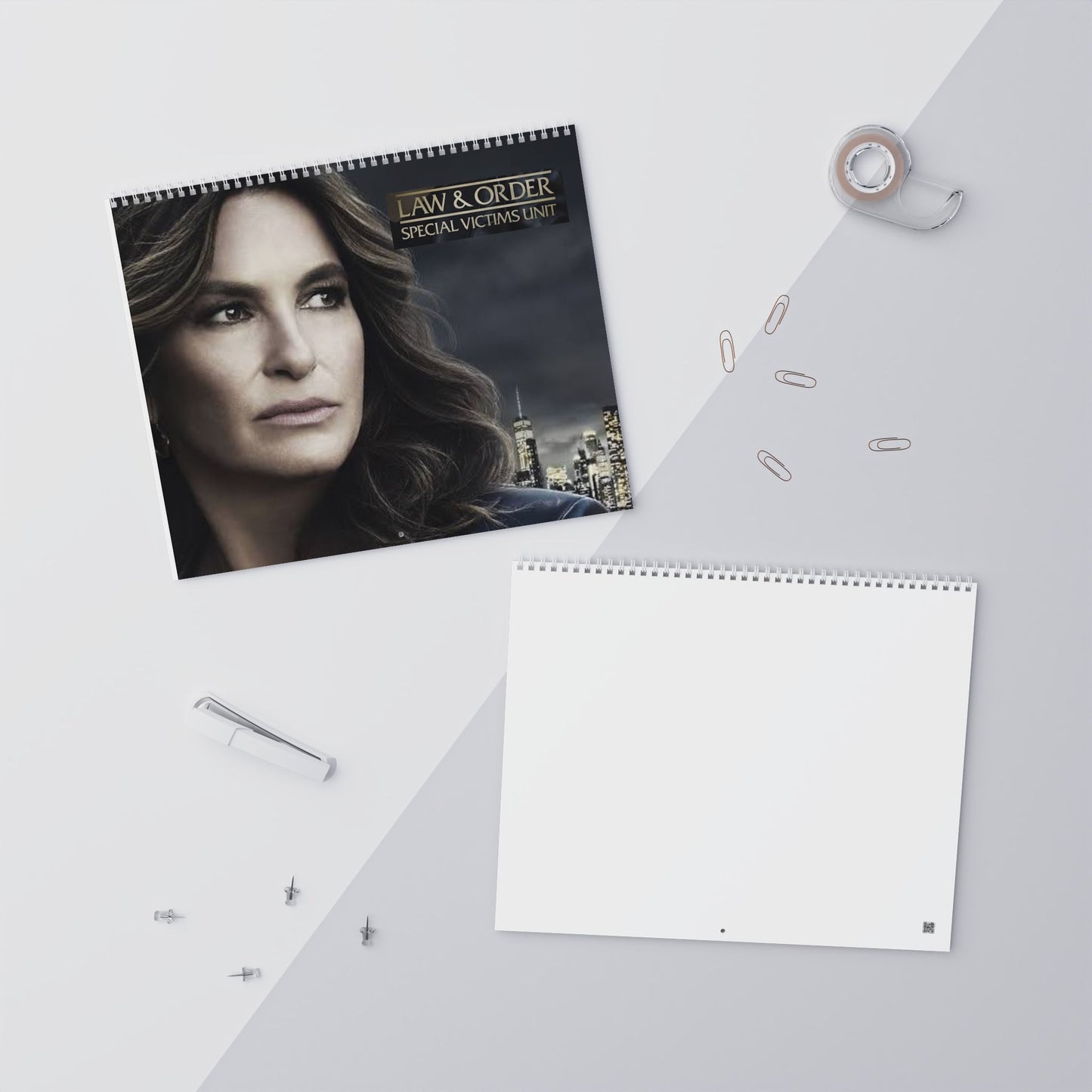 SVU Law & Order Cast Olivia Benson Wall Calendar (2026) Dun Dun