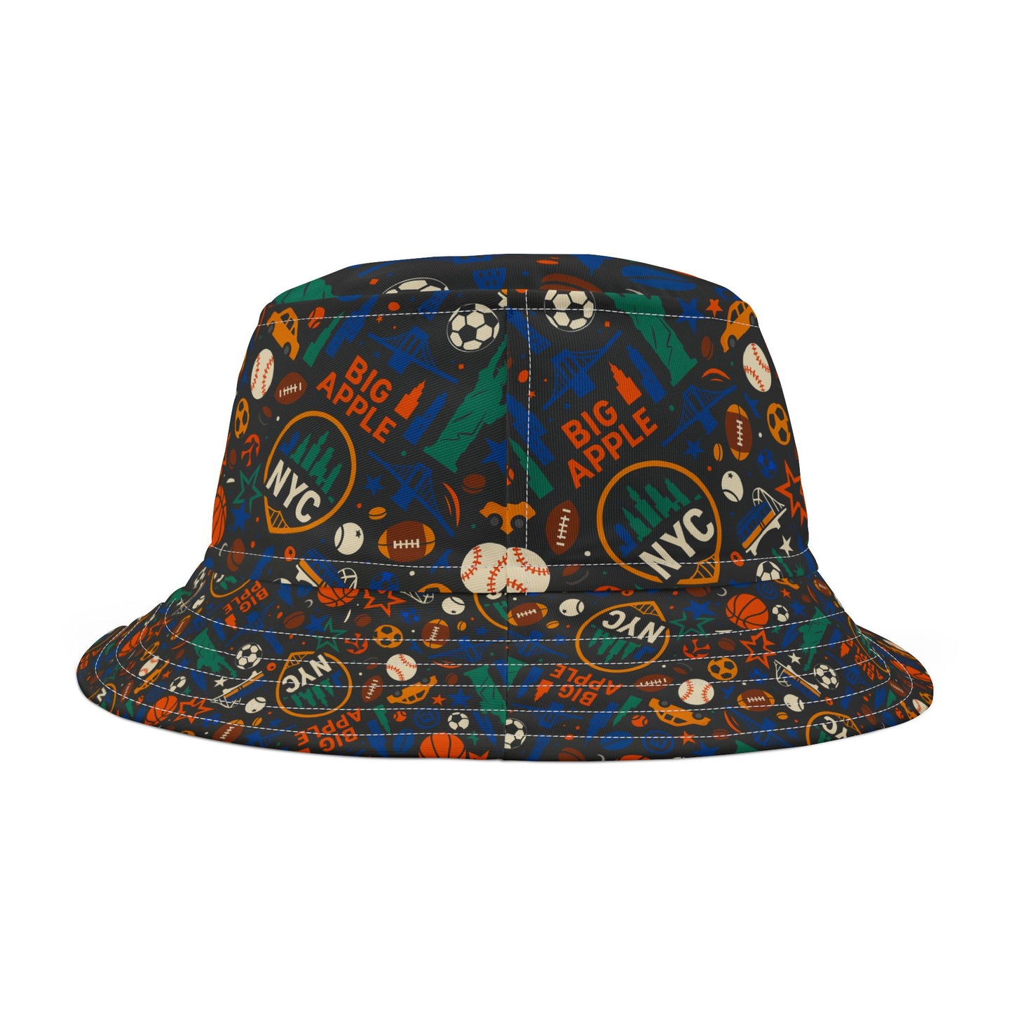 New York Sports Bucket Hat, NYC Tourist Big Apple Taxi Designs. All Things NYC