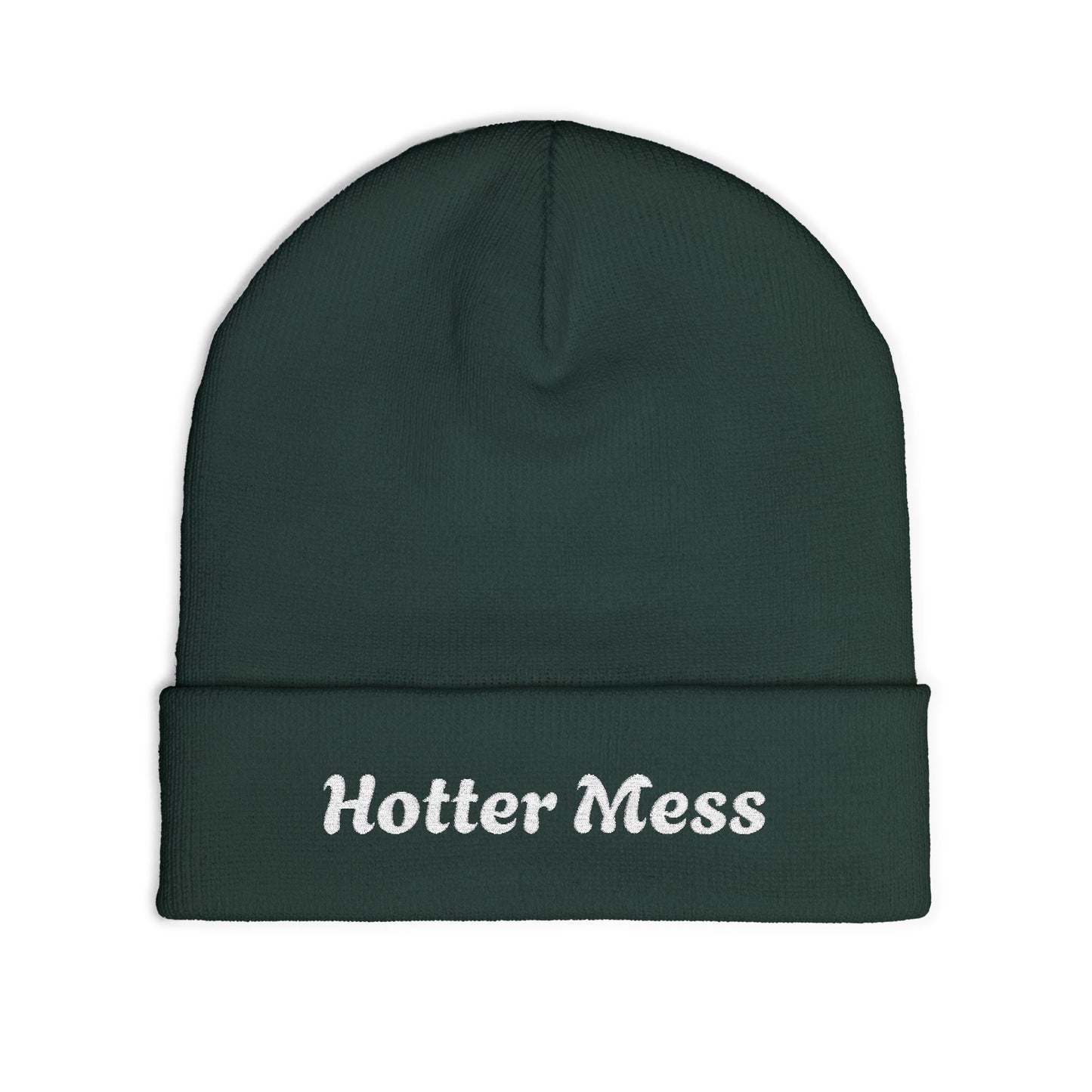Copy of Hot Mess Knit Beanie, Funny Winter Hat, Embroidered Beanie, Gift for Her, Cozy Accessory, Casual Fashion Statement