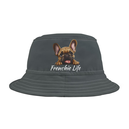 French Bulldog Bucket Hat, Dog Owner Gift, Cute Summer Accessory, Animal Print