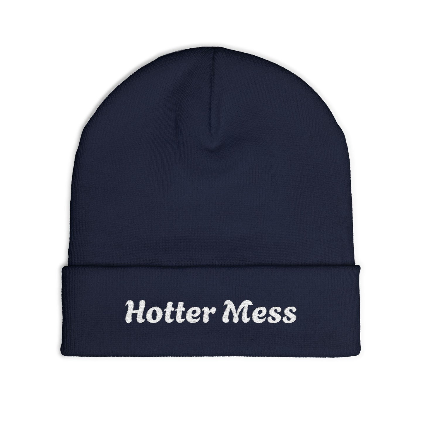 Copy of Hot Mess Knit Beanie, Funny Winter Hat, Embroidered Beanie, Gift for Her, Cozy Accessory, Casual Fashion Statement
