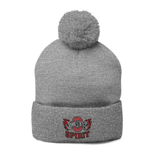 Ohio State Pom-Pom Knit Cap - Cozy Winter Beanie for Every Occasion,  Embroidered Hat