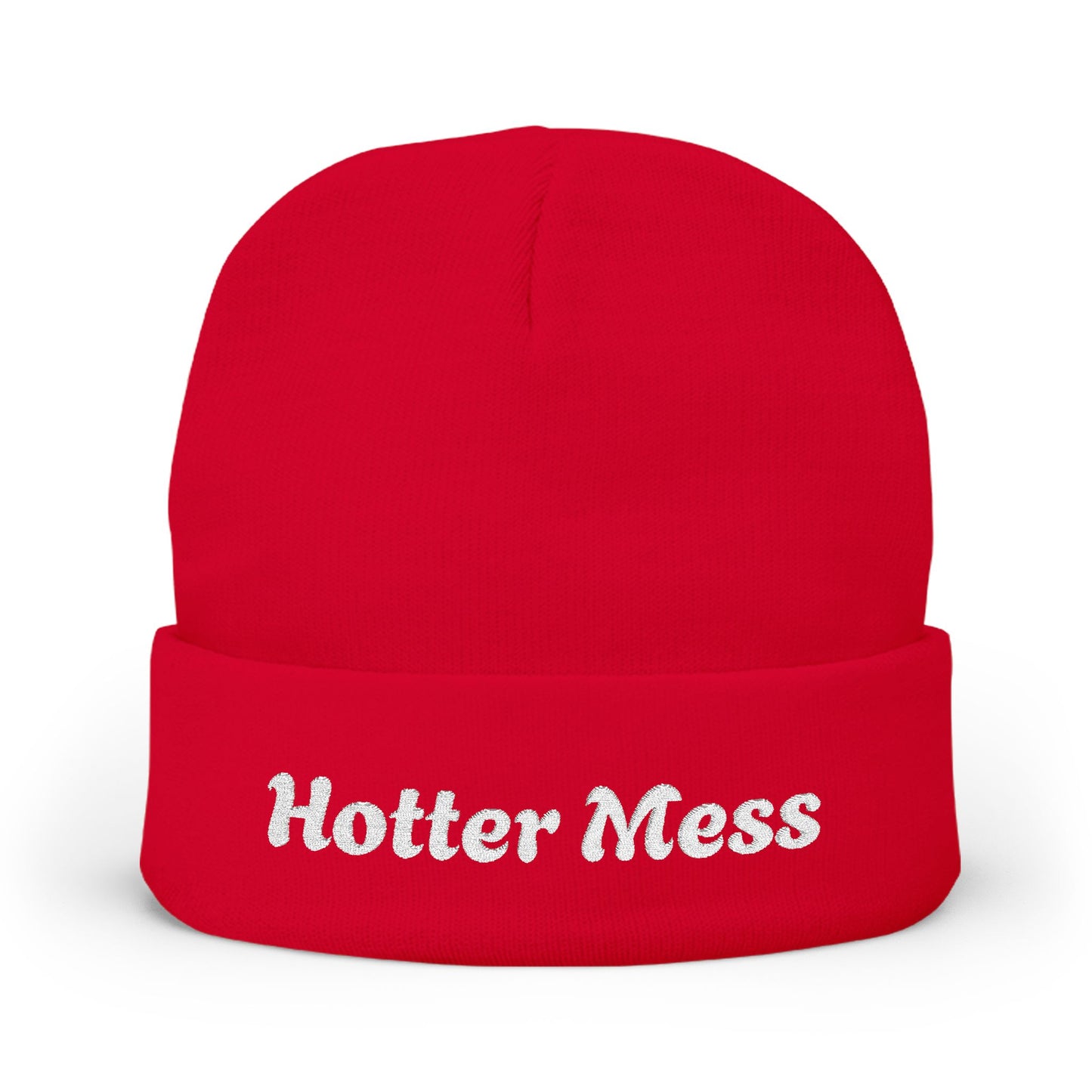 Copy of Hot Mess Knit Beanie, Funny Winter Hat, Embroidered Beanie, Gift for Her, Cozy Accessory, Casual Fashion Statement