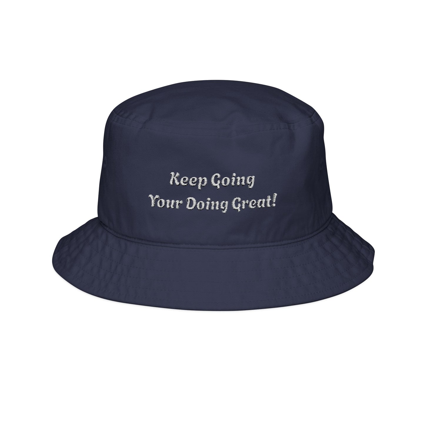Inspirational Bucket Hat | Keep Going Embroidered Hat, Summer Sun Protection, Trendy Gift for Friends, Beach Hat,