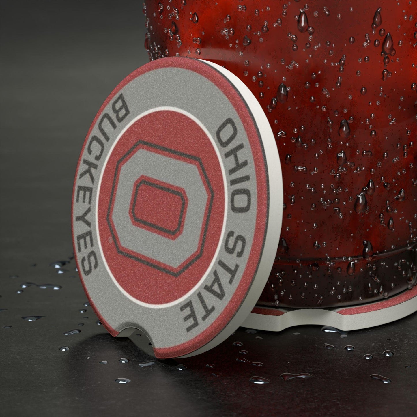 College Football Soapstone Car Coasters/Single or 2 Pack/Personalized