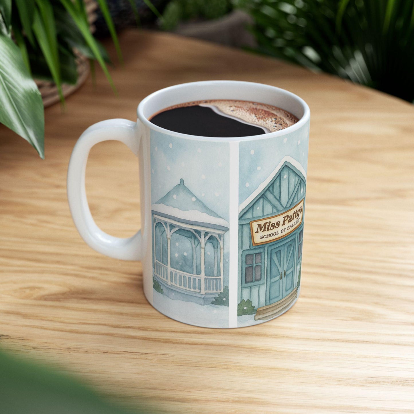 Cozy Stars Hollow Main Street Mug | Ceramic Coffee Cup Lukes, Miss Pattys, Dooses