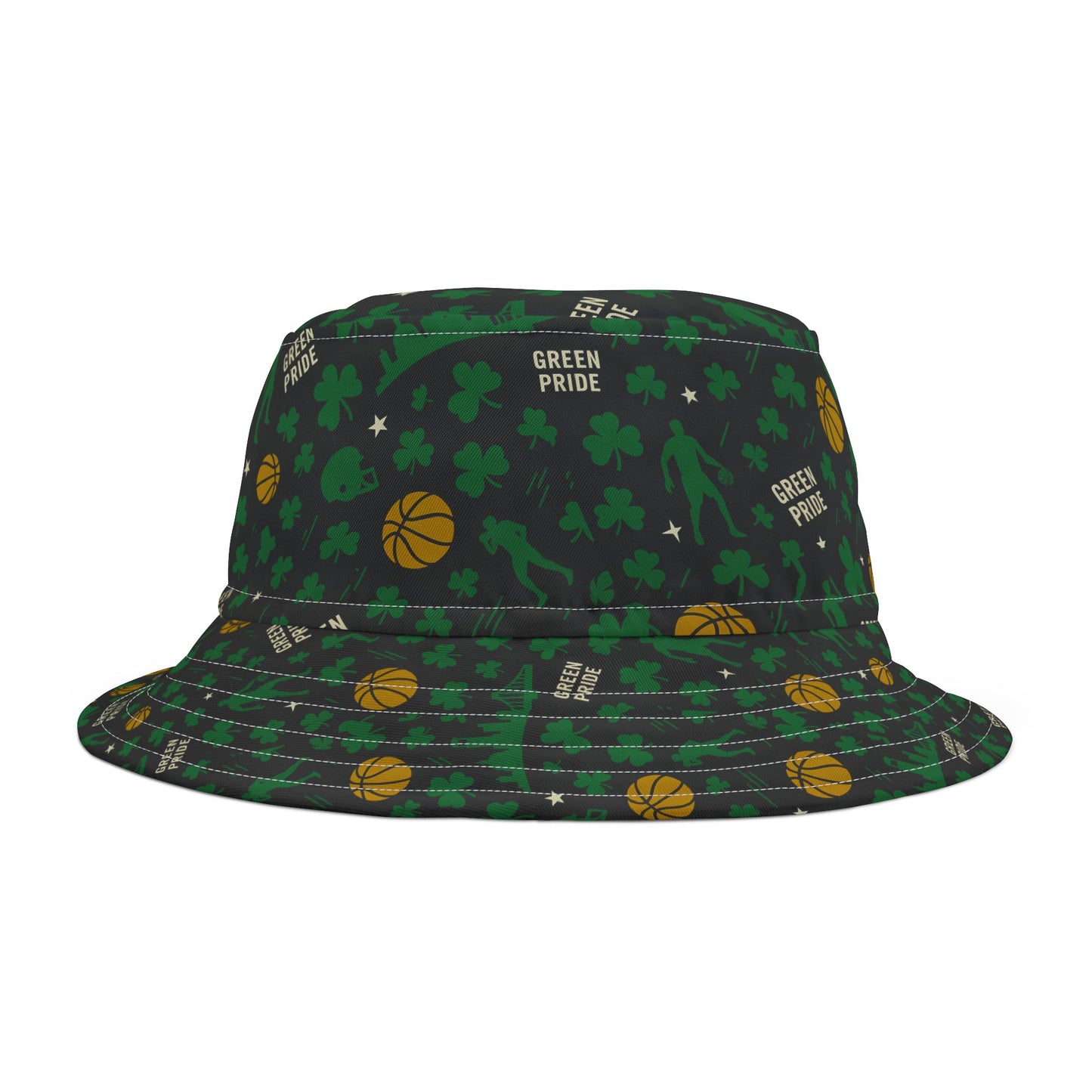 Boston Celtics  Inspired Sports Bucket Hat, Go Team Hat for Sports Fans, Pro Basketball