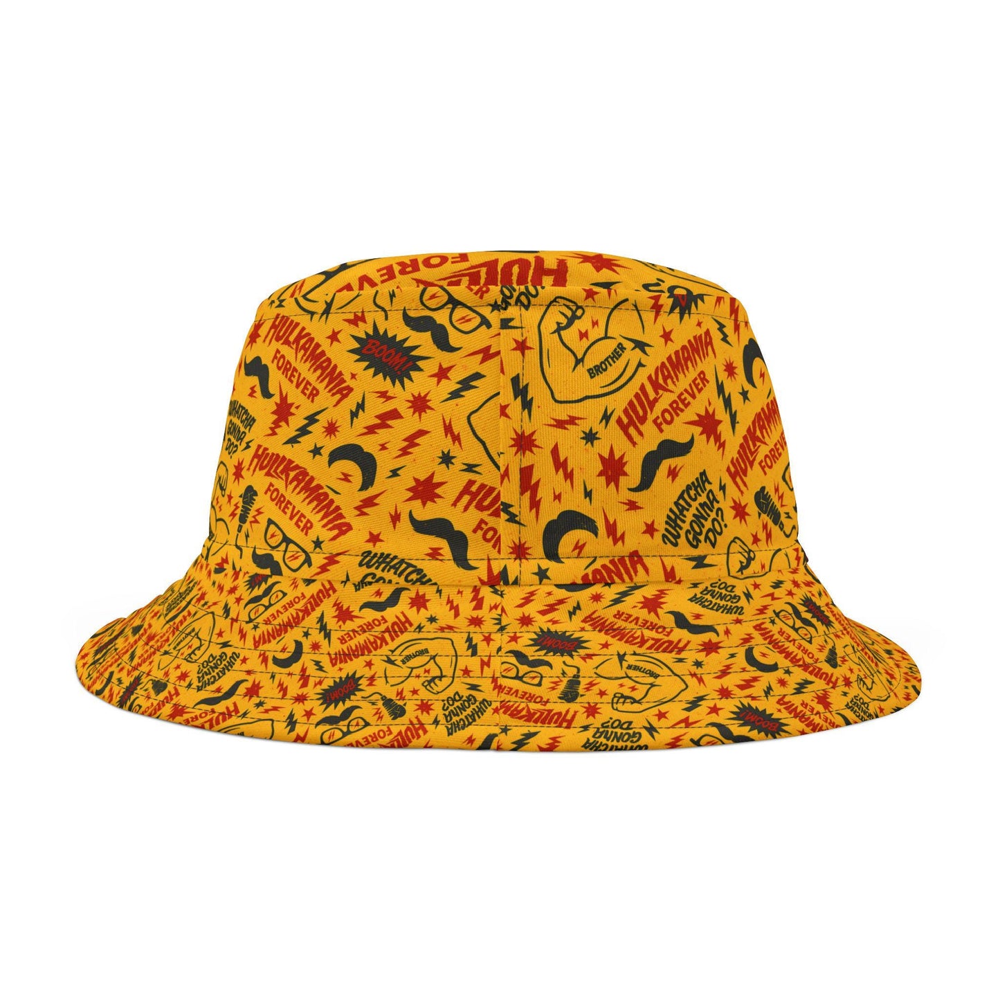 Hulkamania Tribute Hulk Hogan Rip Bucket Hat Wrestling Legend