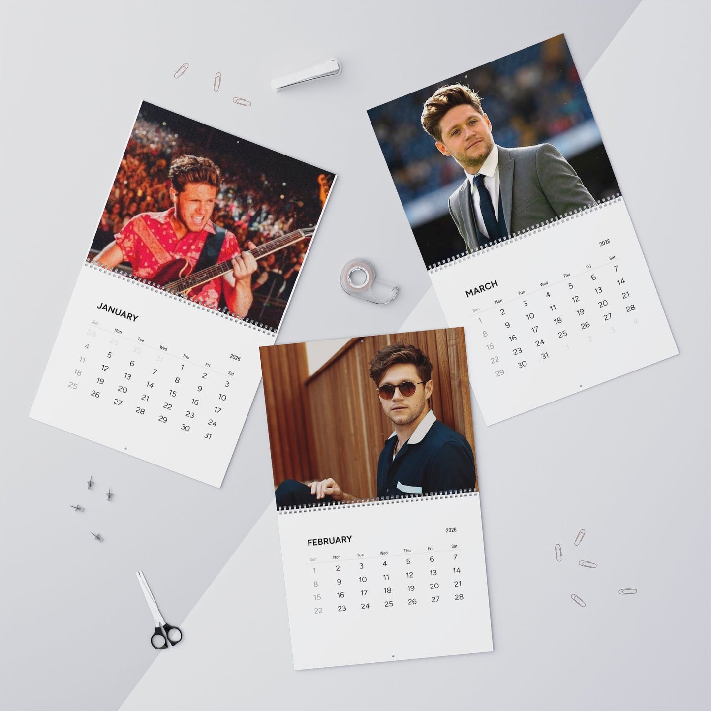 Niall Horan One Direction Wall Calendar (2026)