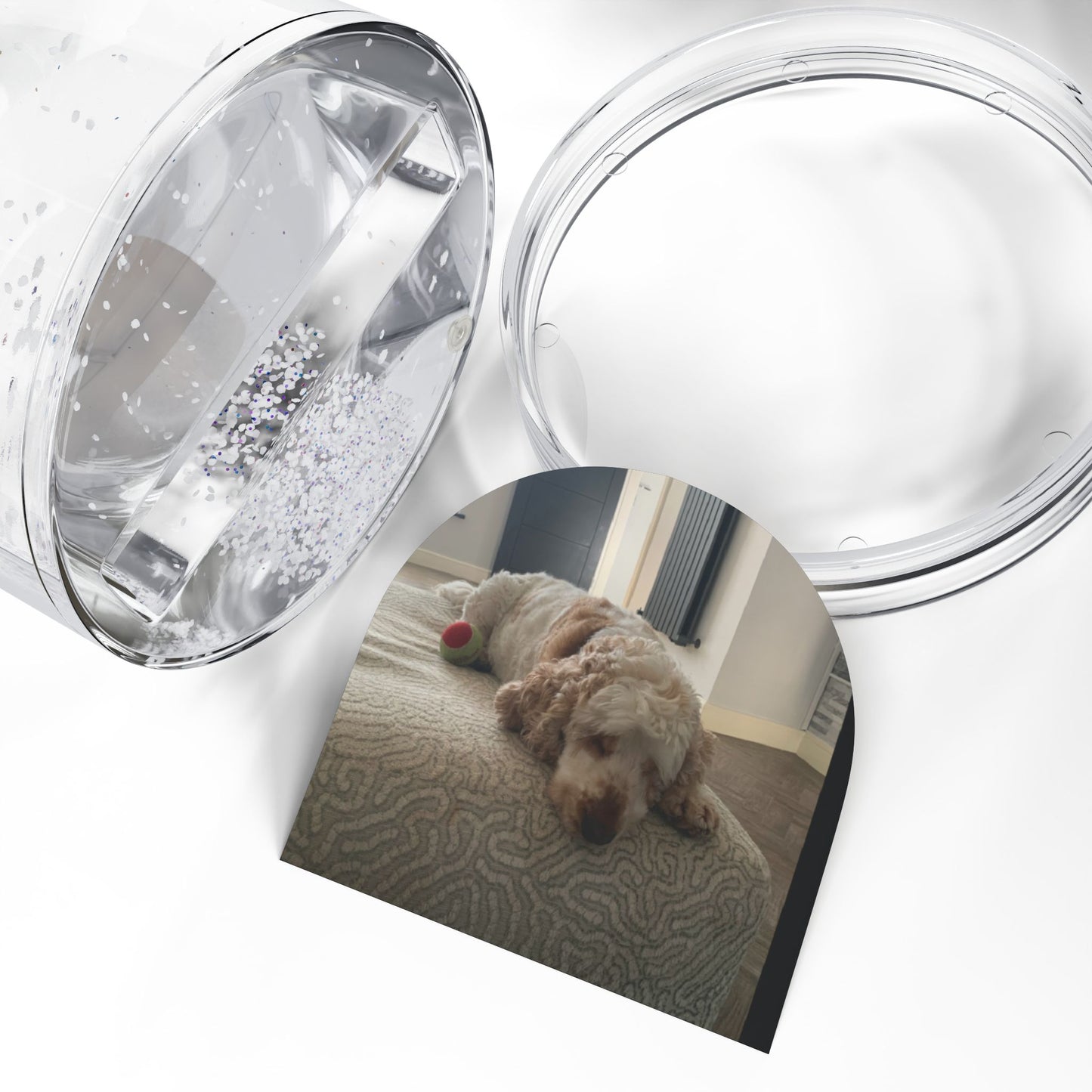 Personalized Pet /Loved One Tribute Memorial or Celebration  Snow Globe Keepsake