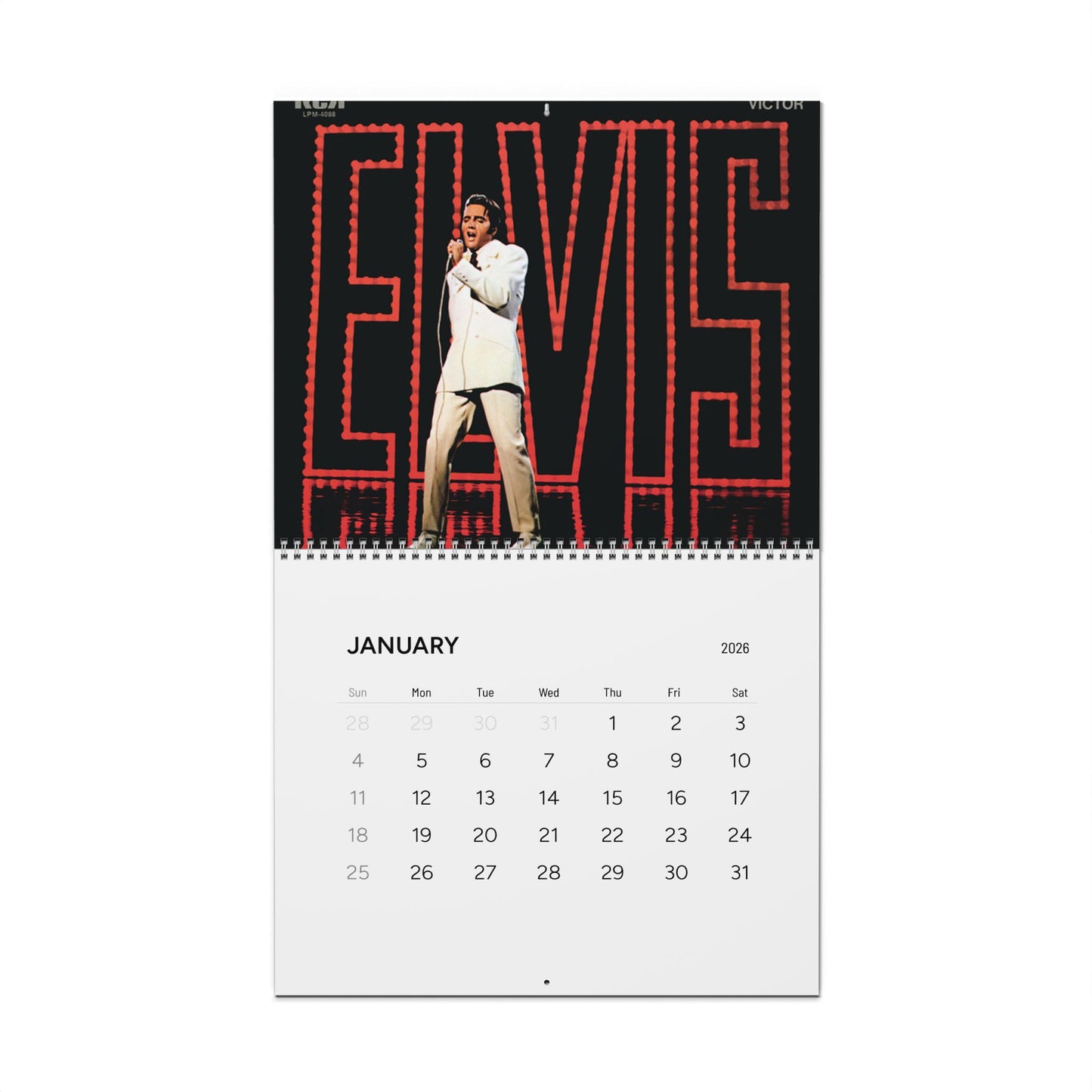 Elvis 2026 Calendar Wall Calendar Planner