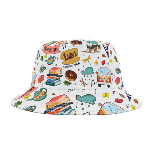 Gilmore Girls Stars Hollow Pattern Bucket Hat | All-Over Print