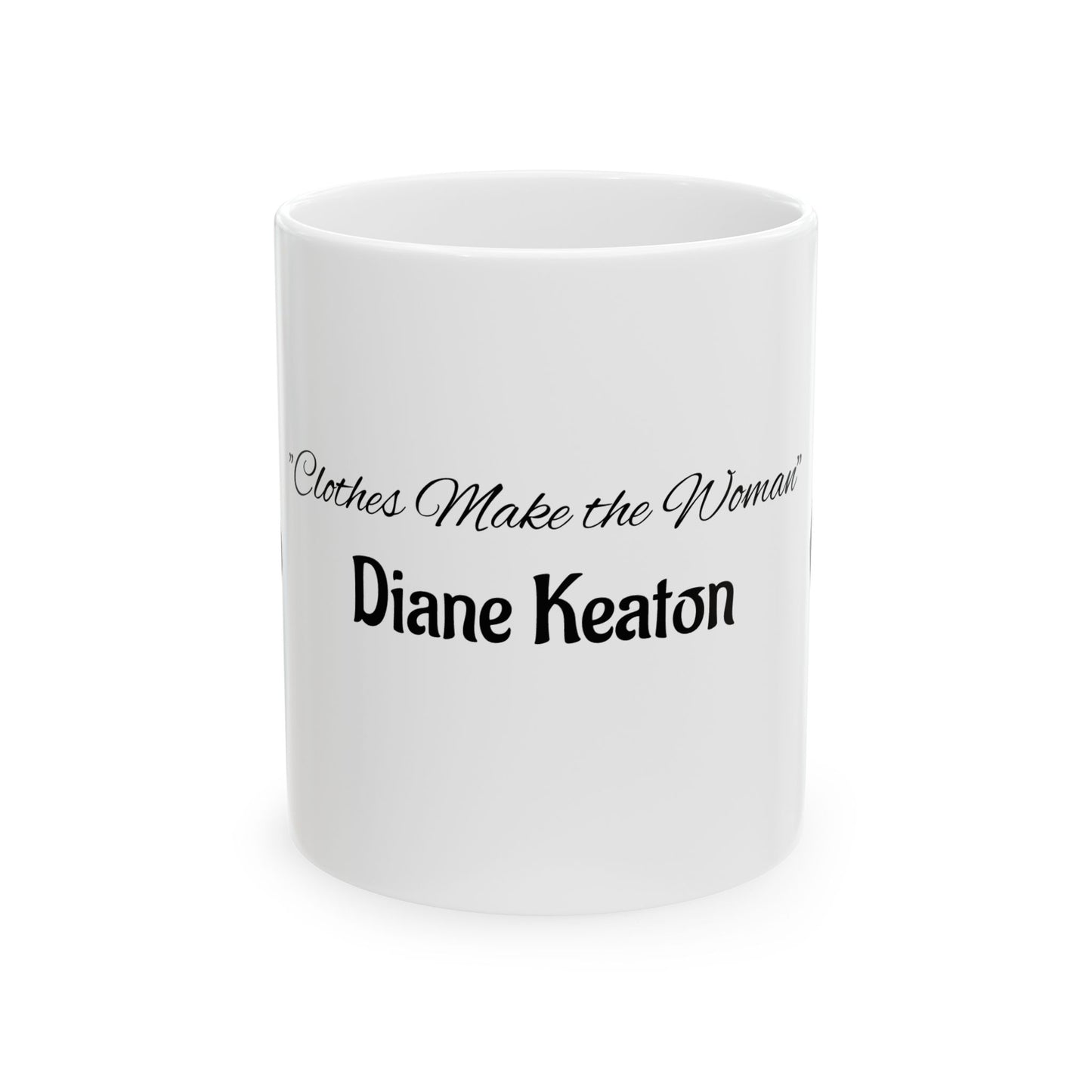 Diane Keaton Style Queen Tribute Stylish Ceramic Coffee Mug, Fashion Lovers