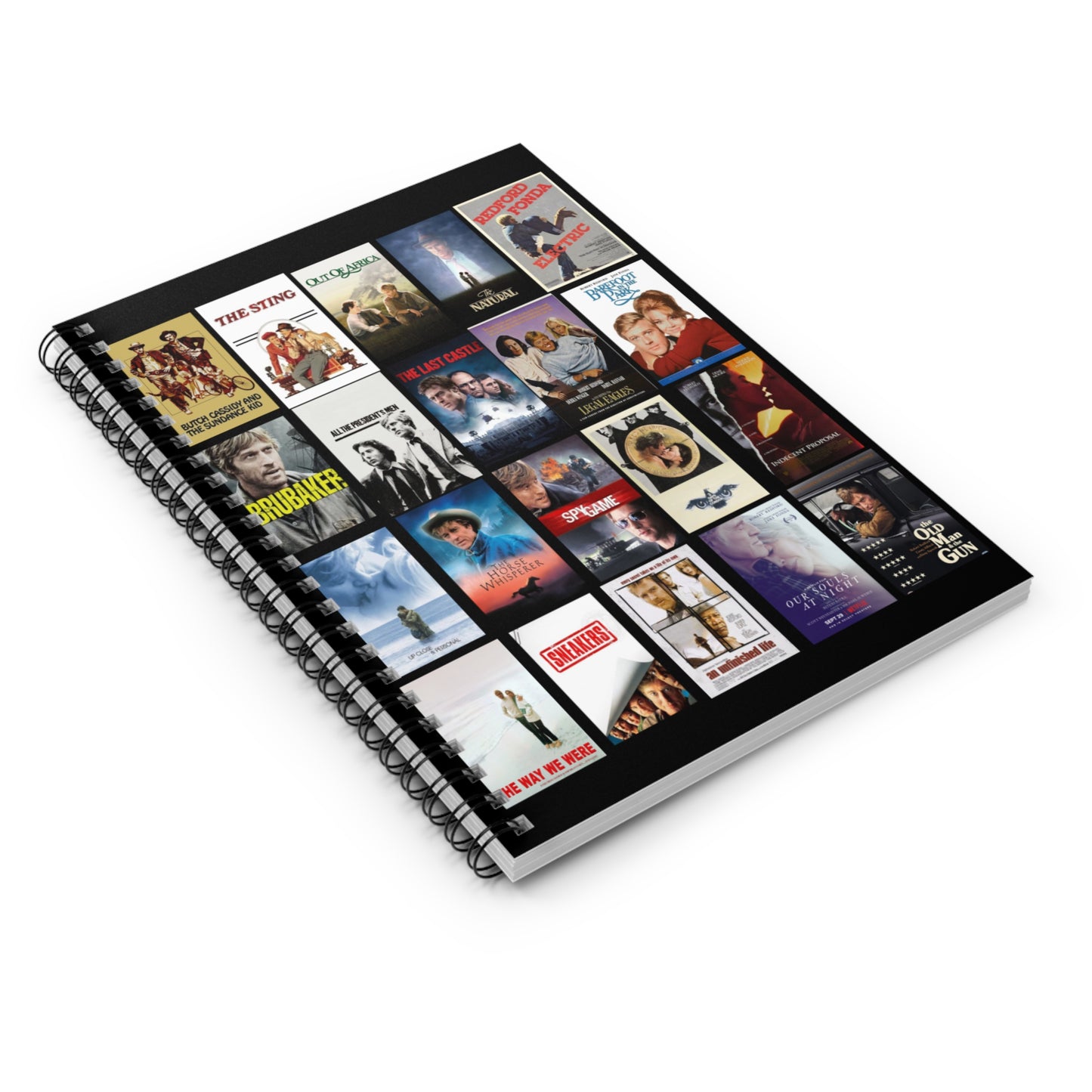 Legendary Film Spiral Notebook - Robert Redford Tribute, Movie Lover Gift, Journaling, Writing, Sundance Festival Memories
