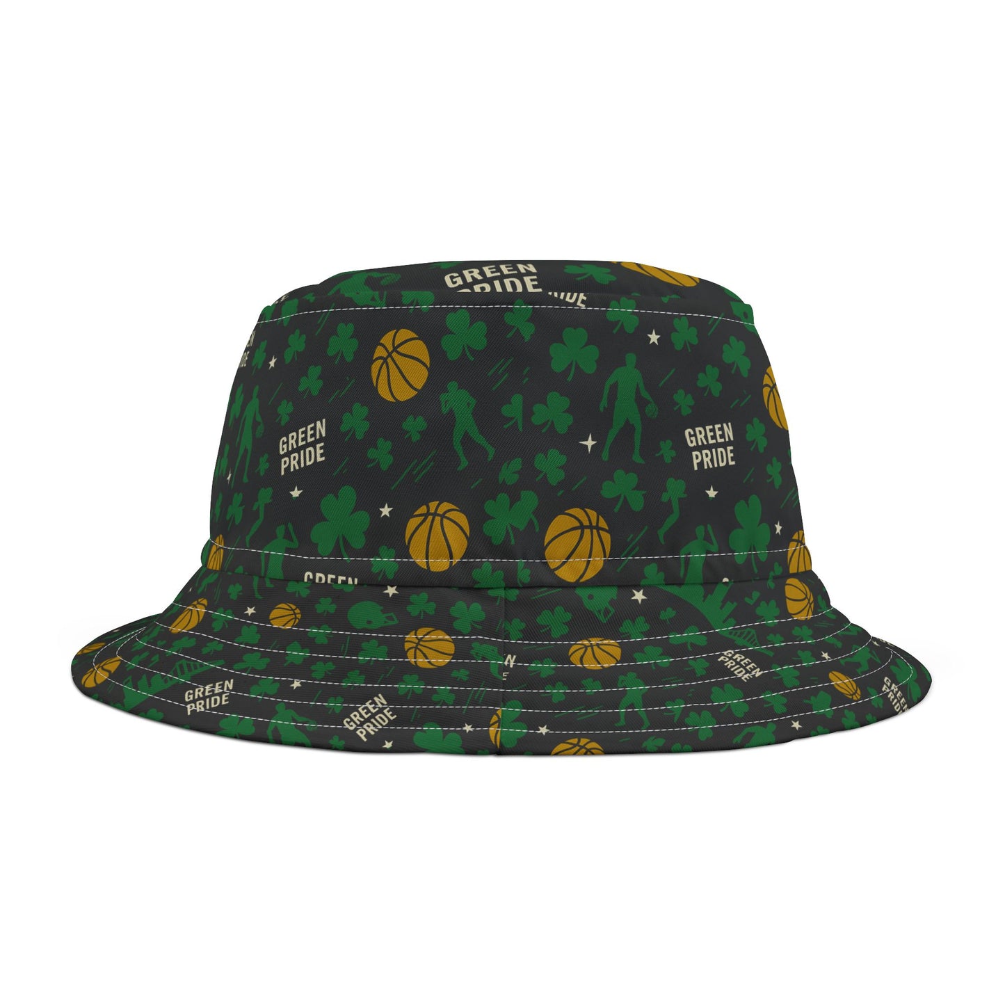 Boston Celtics  Inspired Sports Bucket Hat, Go Team Hat for Sports Fans, Pro Basketball