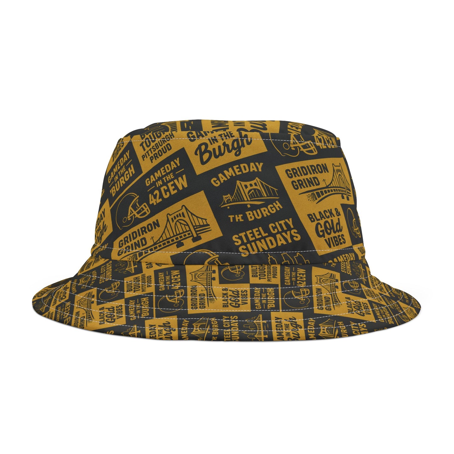Pittsburgh Spirit Bucket Hat, Game Day Gear, Black and Gold Vibes, [...]