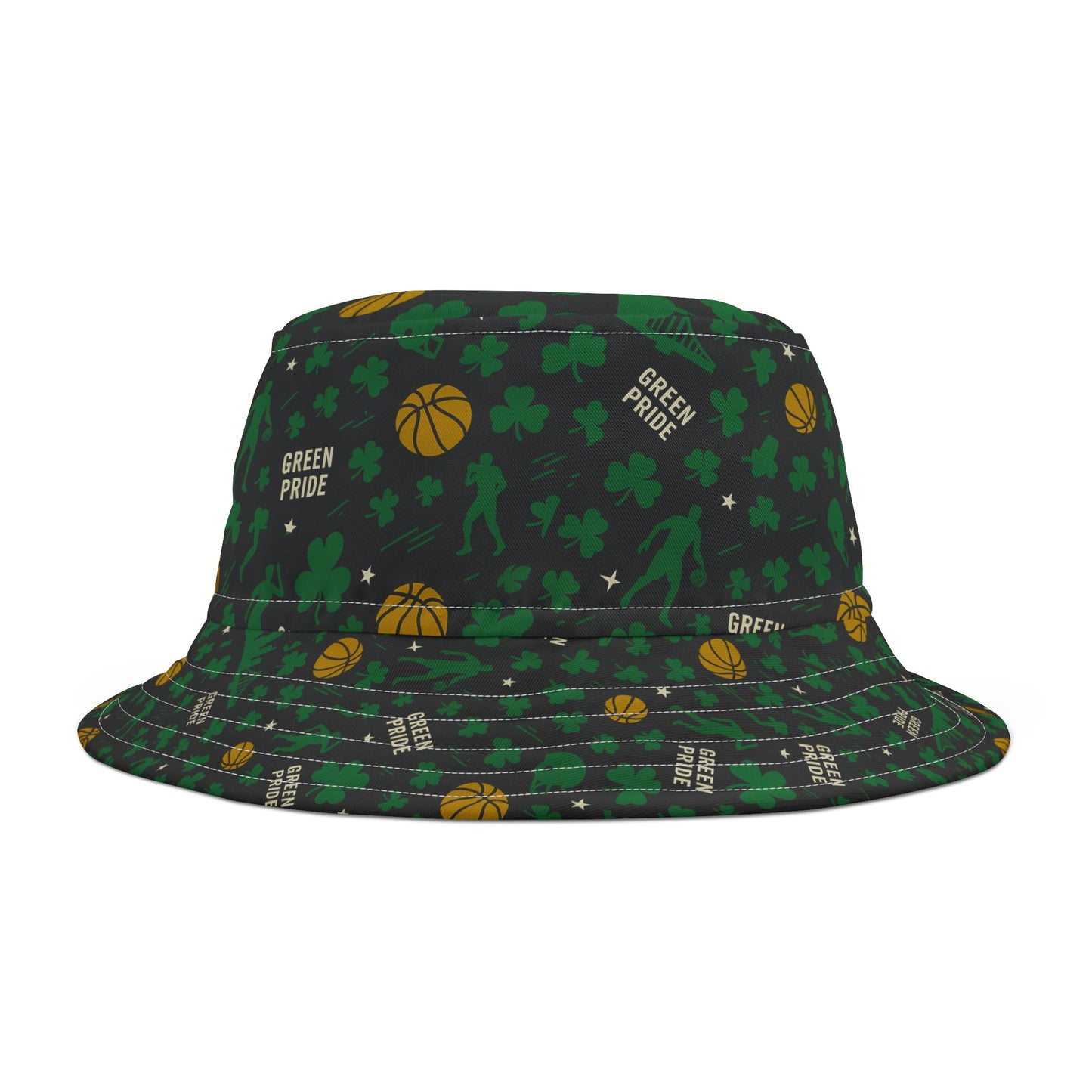 Boston Celtics  Inspired Sports Bucket Hat, Go Team Hat for Sports Fans, Pro Basketball