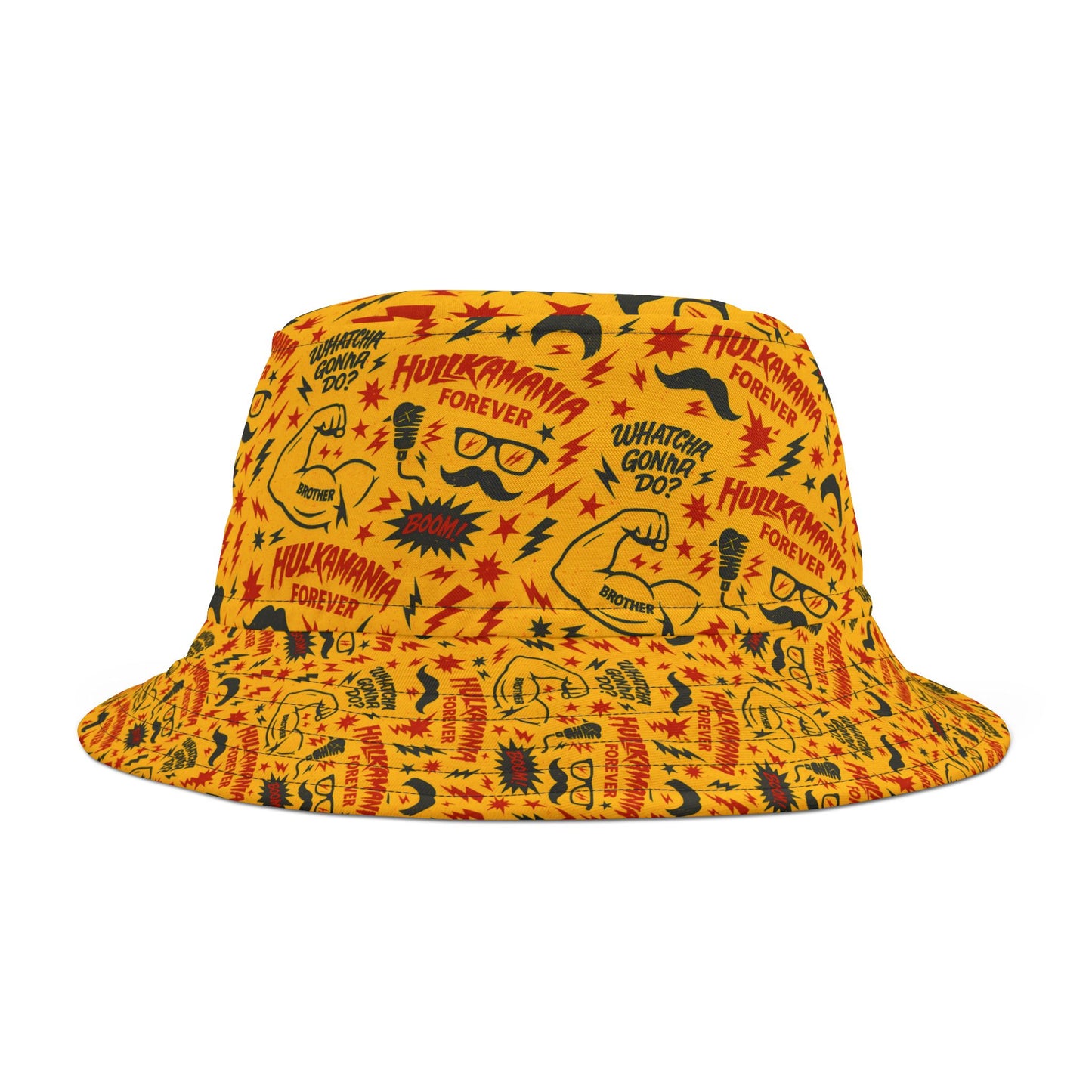 Hulkamania Tribute Hulk Hogan Rip Bucket Hat Wrestling Legend