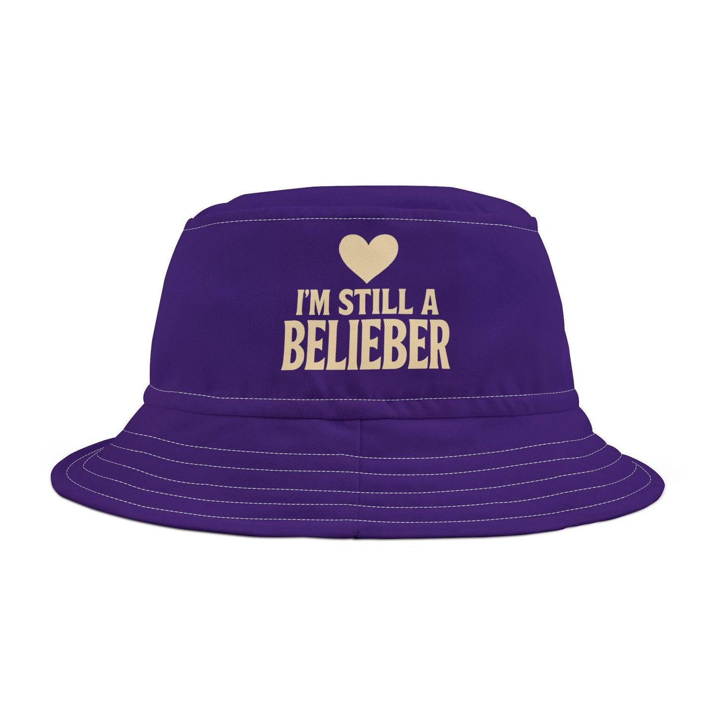Bieber Purple Bucket Hat - I'm Still a Belieber for Justin Fans