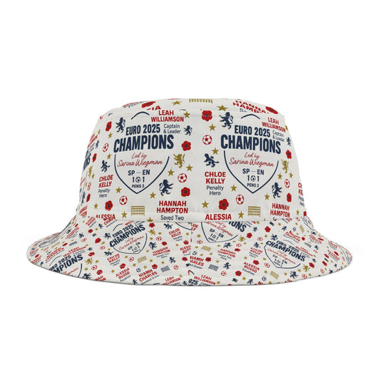 Euro 2025 England Womens Football Chloe Kelly Hampton Bucket Hat Lionesses