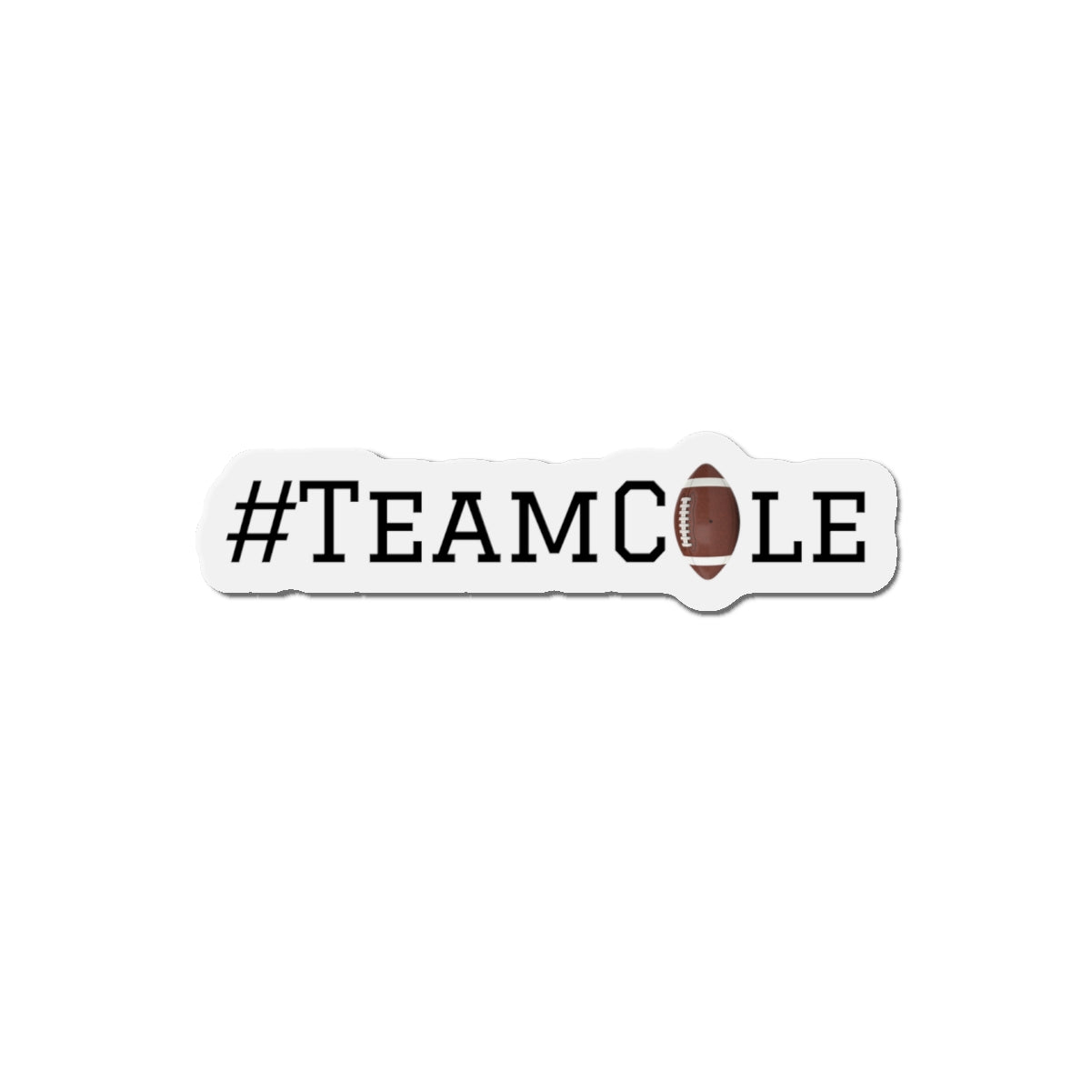 TeamCole Die-Cut Magnets, Fun School Locker  Decor, Cool Gift for Fans, Collectible Magnet, Walter Boys Merch,Football