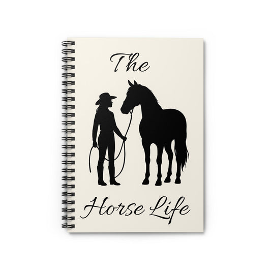 Horse Life Spiral Notebook - Perfect for Equestrians, Horse Lovers, Journaling, Gifts, and School Use