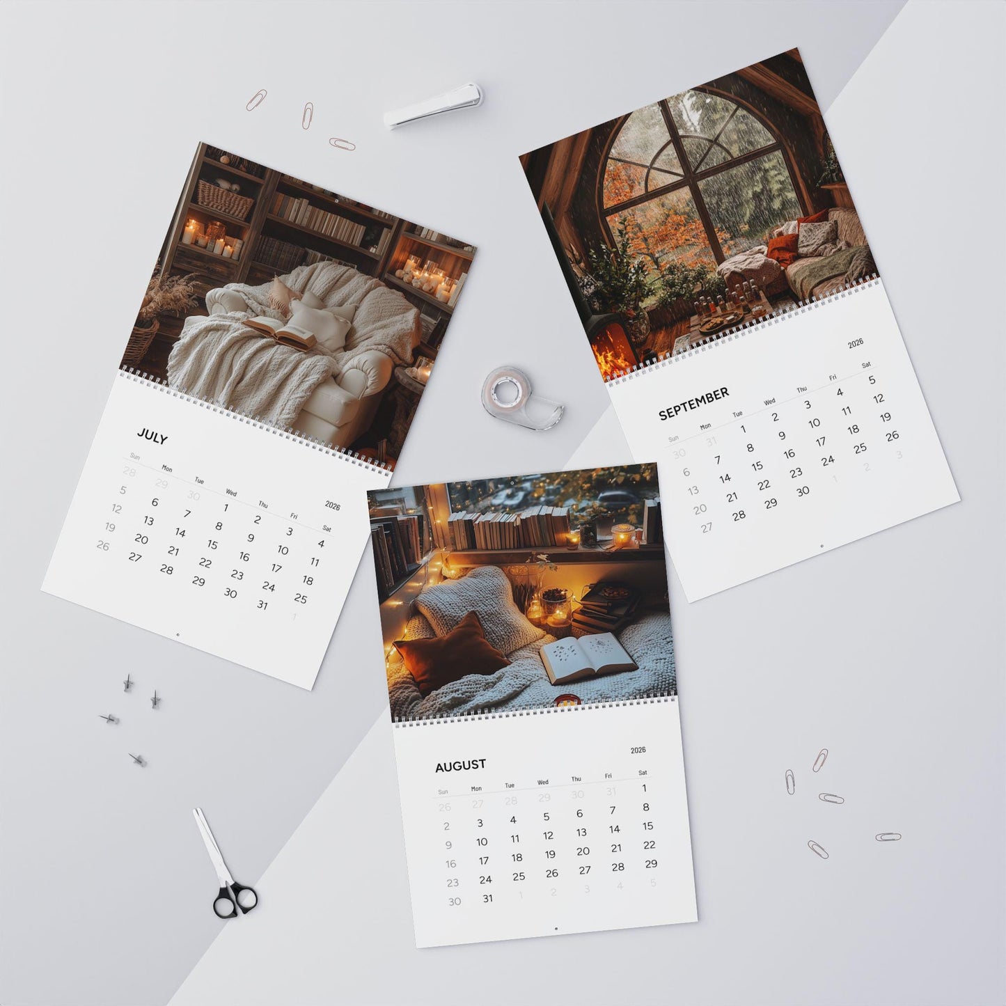 Cozy Seasonal Calendar Fall/Winter Calendar (2026)