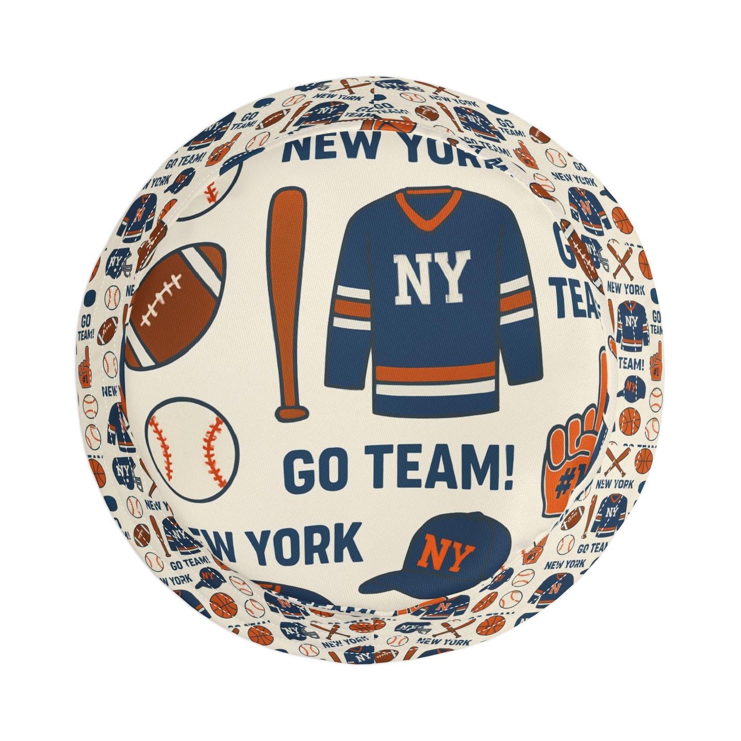 New York Sports Bucket Hat, Go Team Hat for Sports Fans, NYC Apple