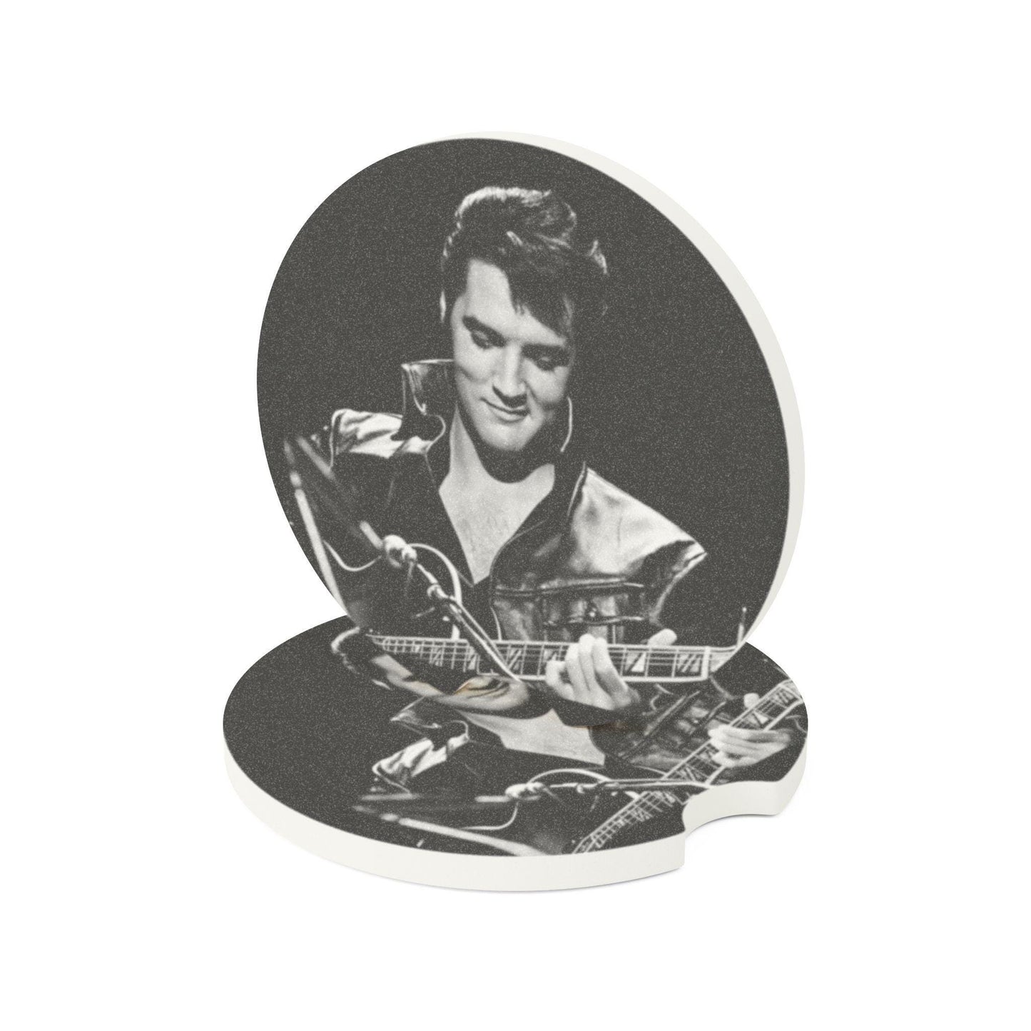 Elvis Comeback 68 Sandstone Car Coaster - 2 Pack- Brand New Custom Made/2 designs