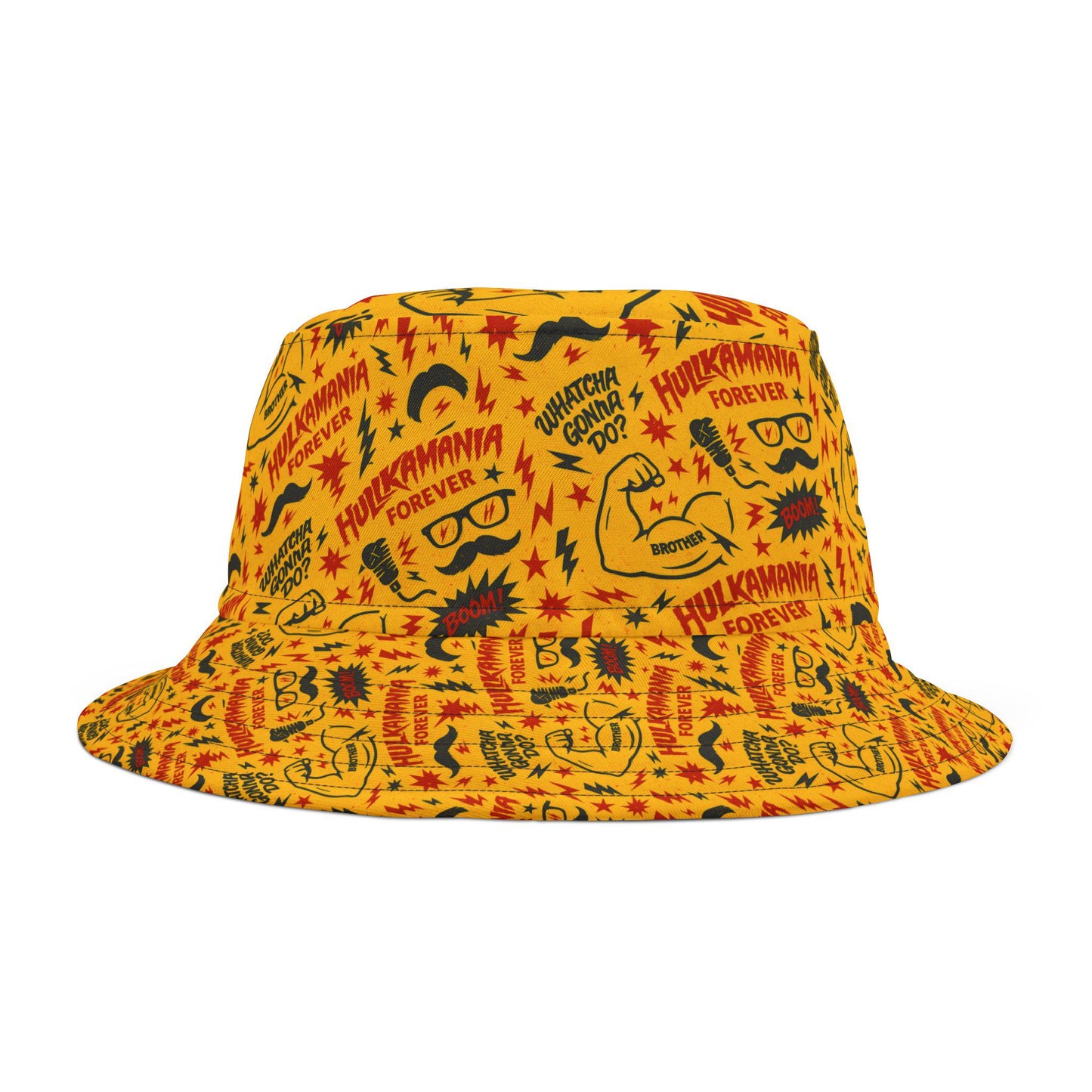 Hulkamania Tribute Hulk Hogan Rip Bucket Hat Wrestling Legend