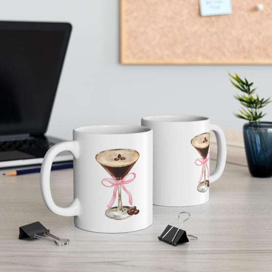 Coffee Espresso Martini Mug | Watercolor Kitchen Illustration