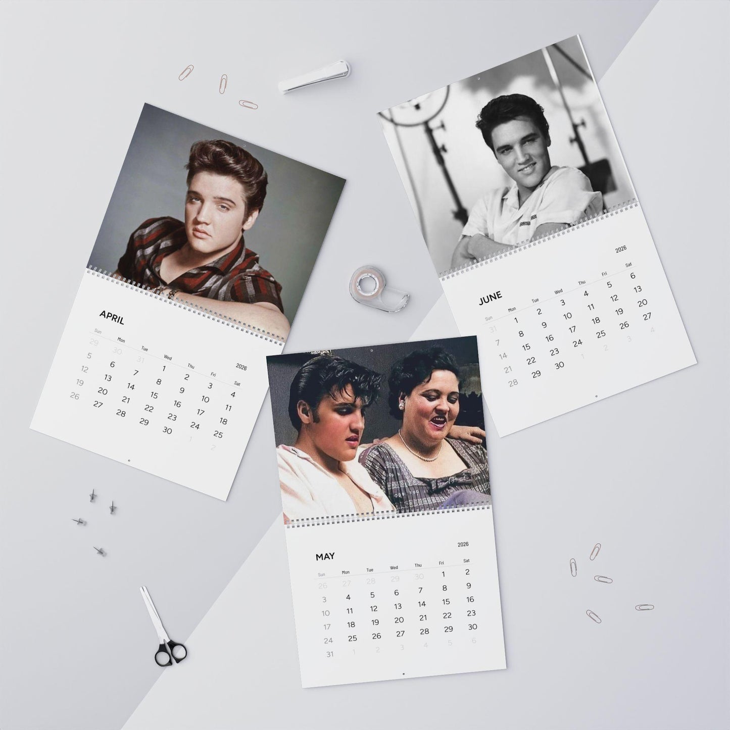 Elvis Comeback 68 Cover 2026 Calendar Wall Calendar Planner