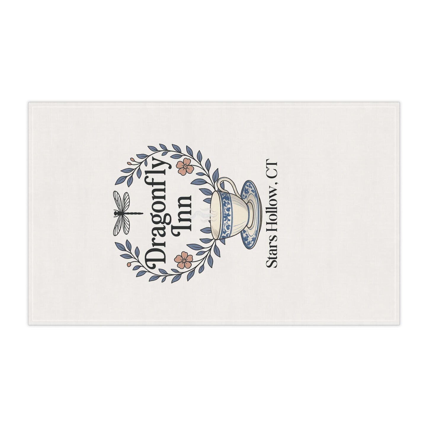 Dragonfly Inn Tea Towel | Stars Hollow CT kitchen towel