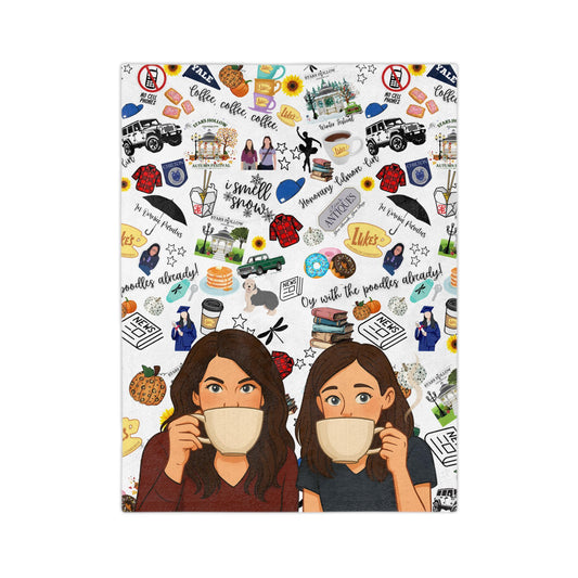 Gilmore Girls Velveteen Blanket | Stars Hollow Illustration
