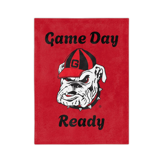 Georgia Bulldogs Fan Game Day  Blanket | Velveteen Microfiber Throw