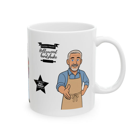 Great British Bake Merch GBBO Character Mug Cup- Ceramic Coffee Tea Cup Hollywood