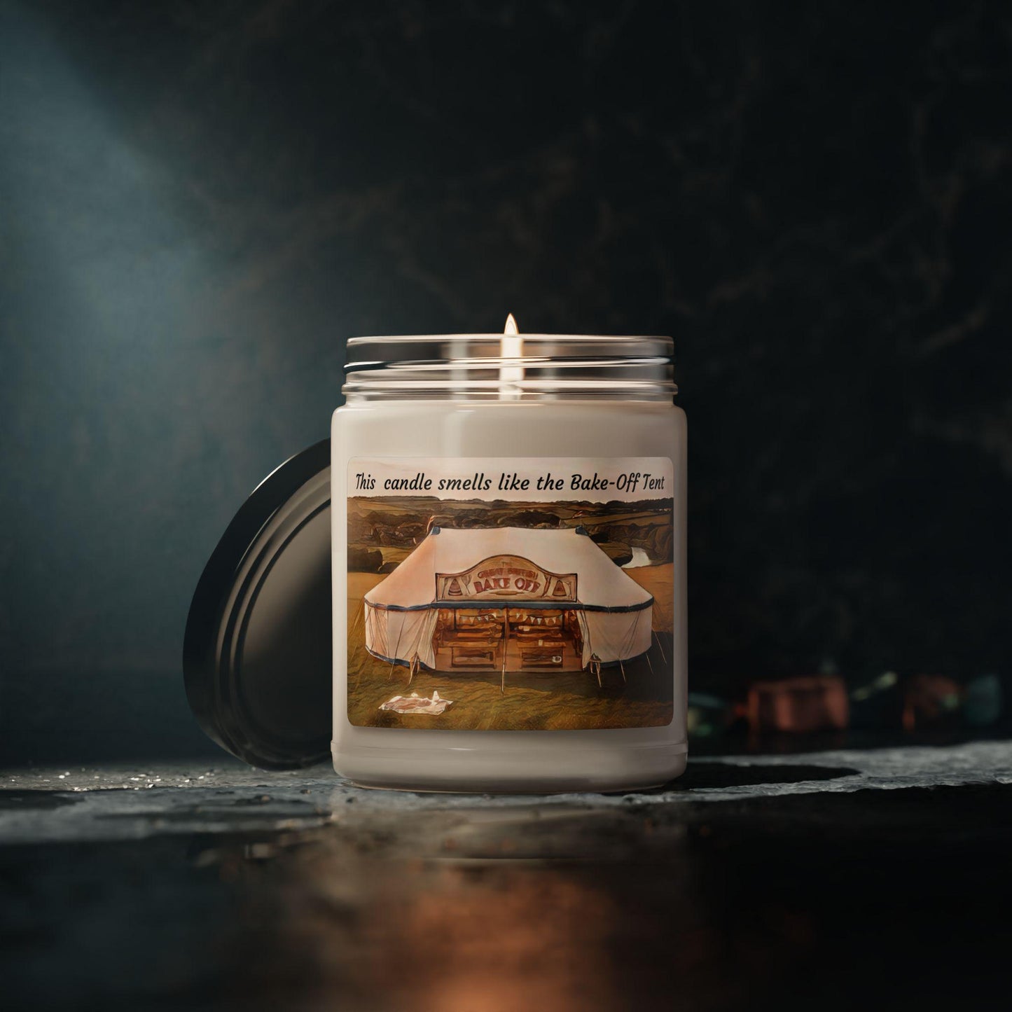 Bake-Off Tent Scented Soy Candle, 9oz | Great British Bake-Off Gbbo