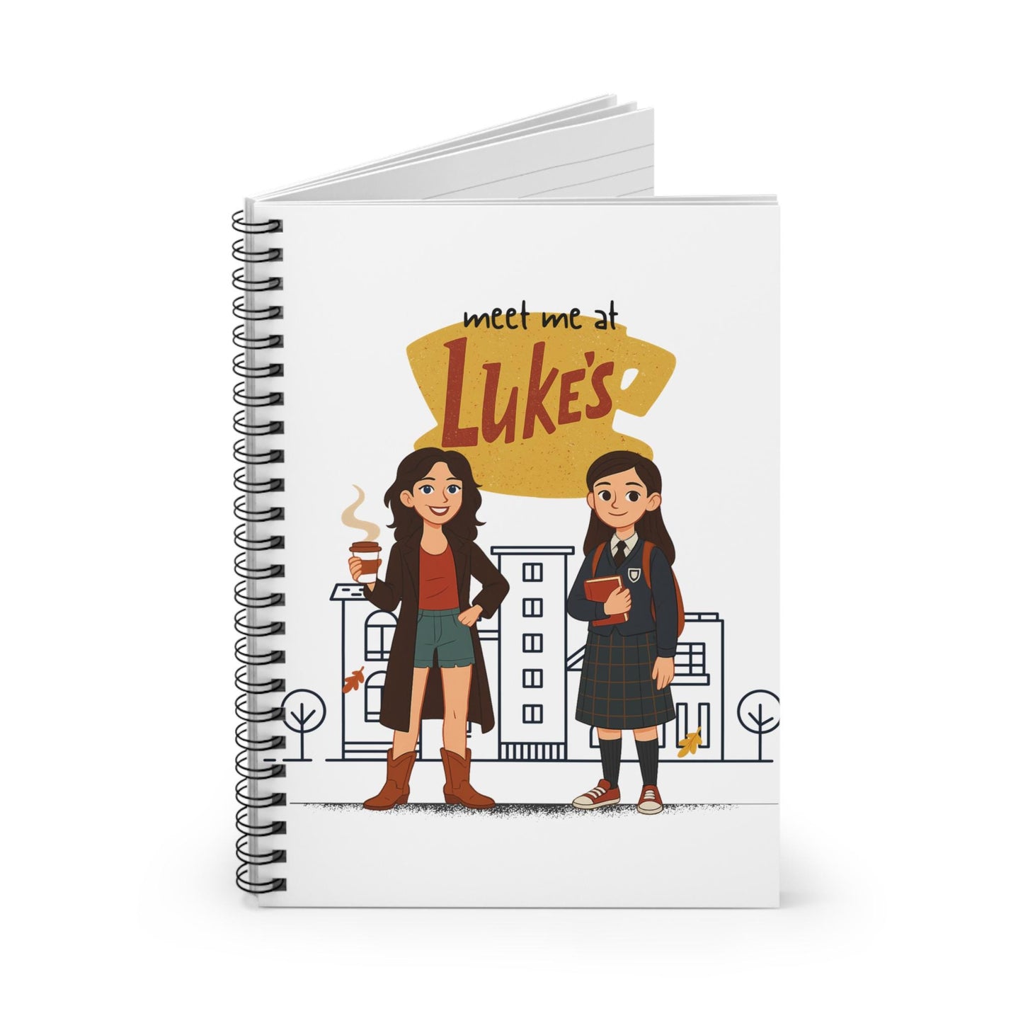 Meet Me at Luke's Illustration Notebook | PERSONALIZED NAME Option/Gilmore Girls
