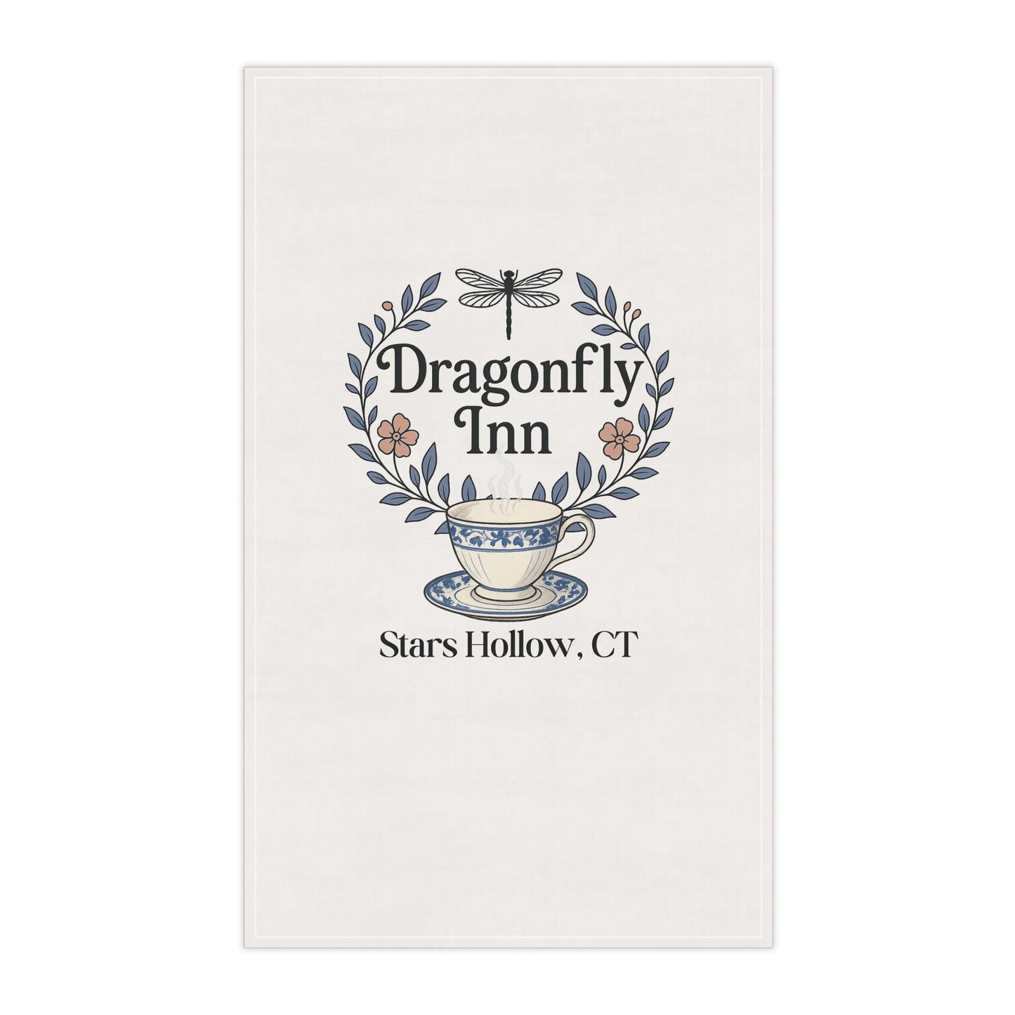 Dragonfly Inn Tea Towel | Stars Hollow CT kitchen towel