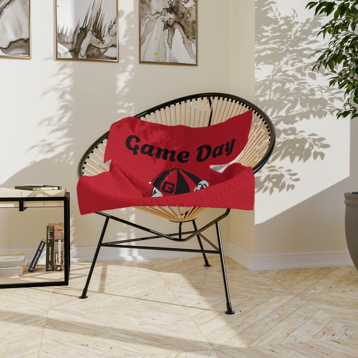 Georgia Bulldogs Fan Game Day  Blanket | Velveteen Microfiber Throw
